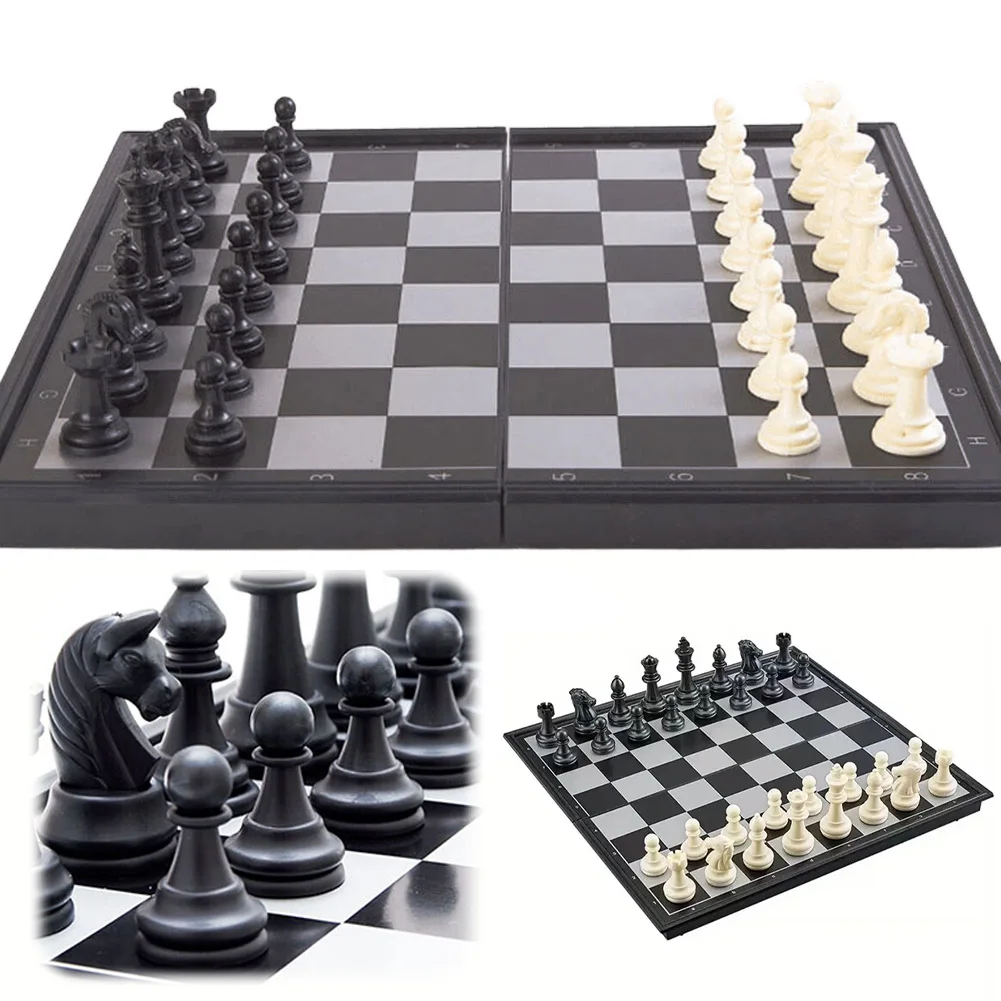 Складной магнитный международный шахматный набор настольная игра шахматная