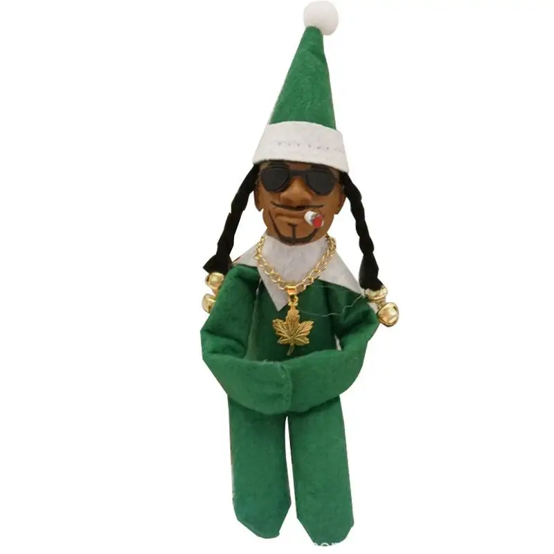 

Snoop On A Stoop Christmas Elf Doll Elf Doll Lurcher On A Bent Holding A Cigarette On The Shelf Stuff Resin Doll Desktop Decor
