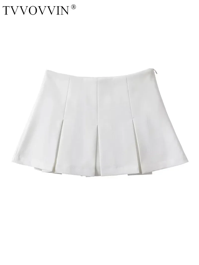 

Женская универсальная американская Однотонная юбка трапециевидной формы с высокой талией, плиссированная юбка для уменьшенного возраста, блестящая плиссированная юбка 08DY