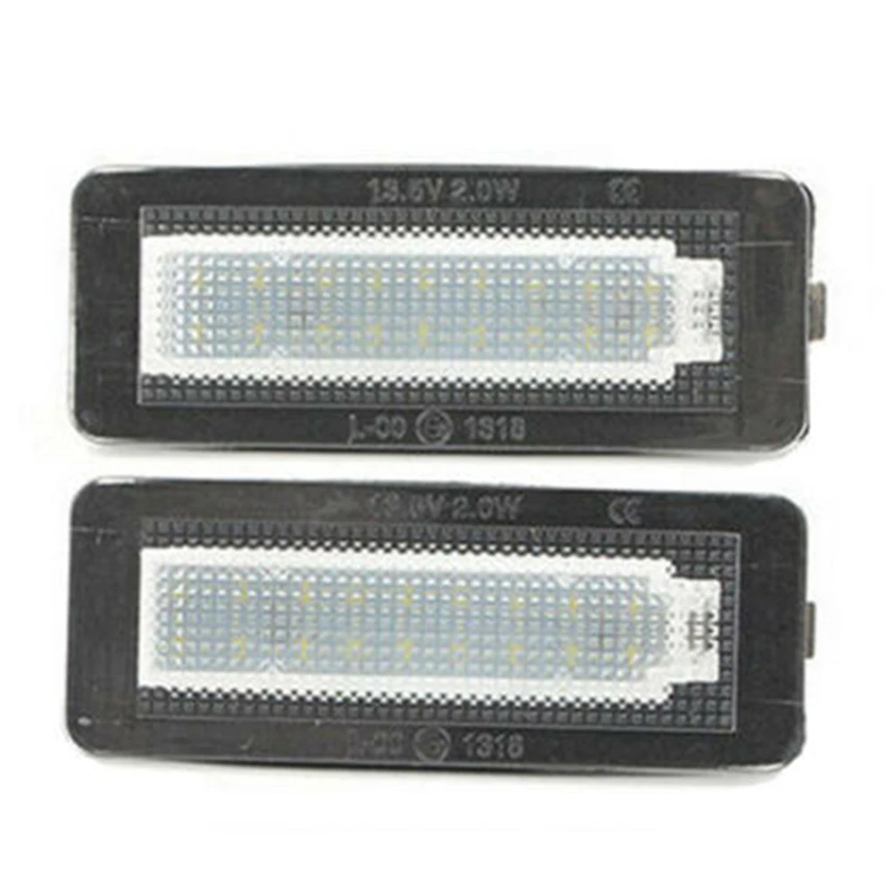 

2pcs LED License Plate Lights 6500k White No Error Led Number License Plate Light For Smart Fortwo Coupe Cabrio 450 451