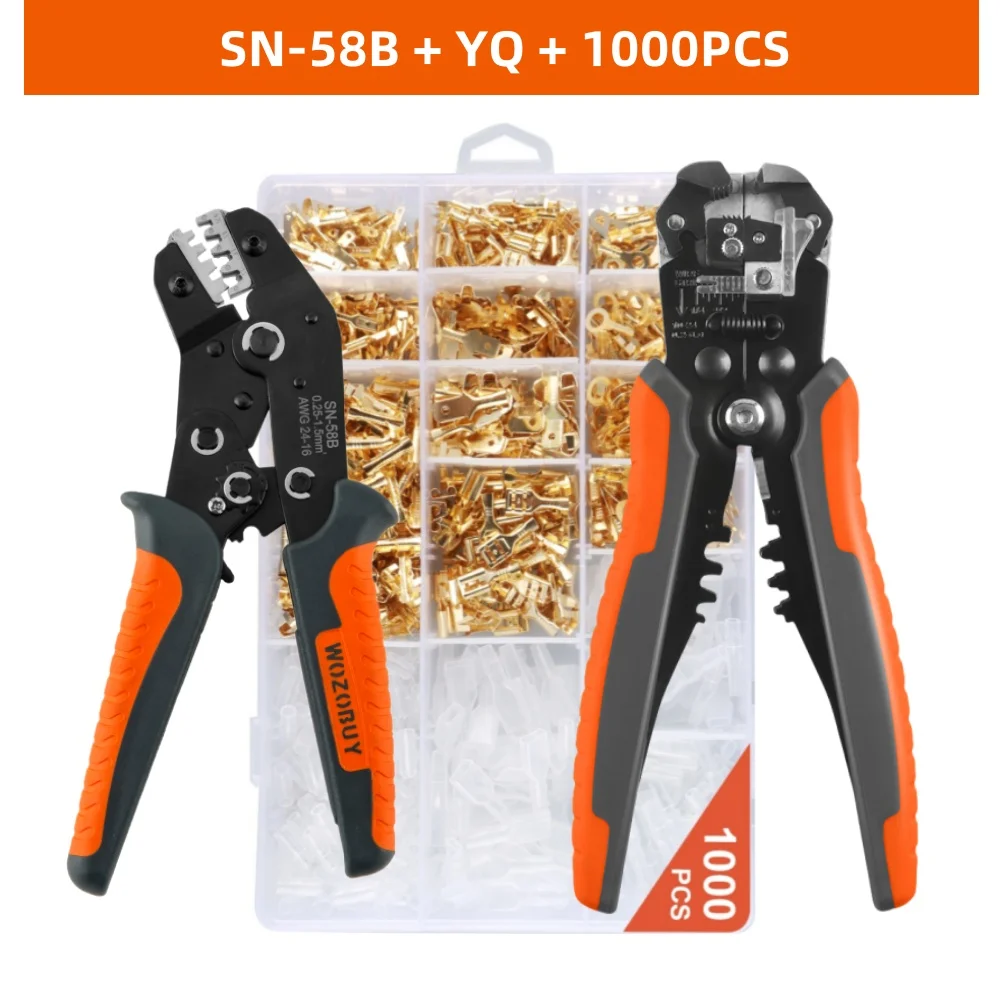 

Неизолированный Обжимной Инструмент С Открытым Цилиндром Для 24-16 AWG 0,25-1