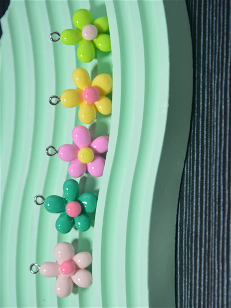 

10pcs flower Resin Charms for DIY For Jewelry Making Key Bracelet Earring Necklace Pendant Supplies428