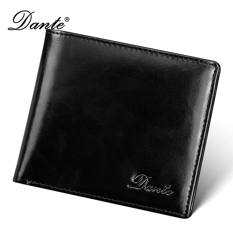 Кошелек мужской кожаный с защитой от кражи и RFID-защитой 100% воска