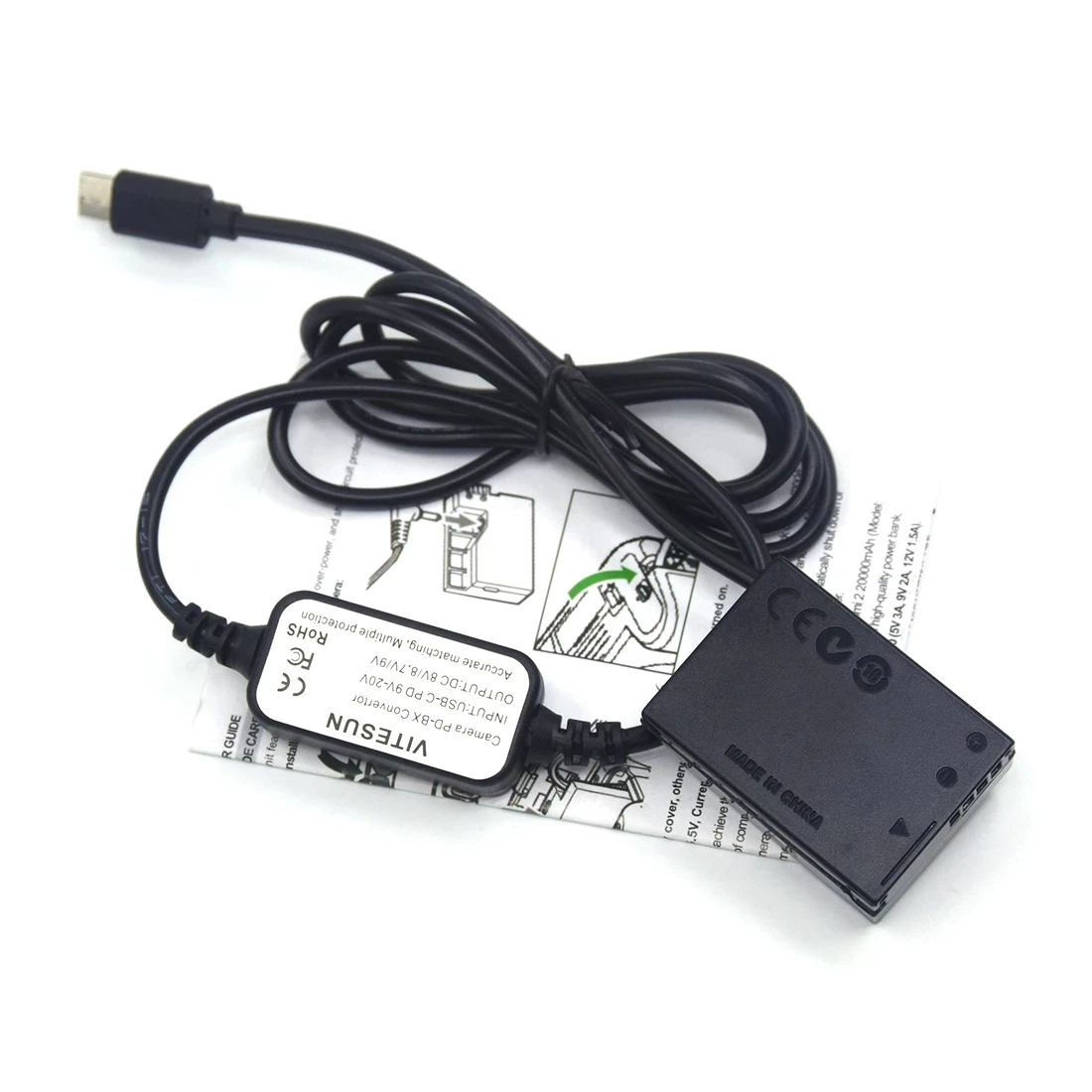 Имитационный аккумулятор + USB C кабель для Canon G1X G3X G15 G16 SX40 SX60HS