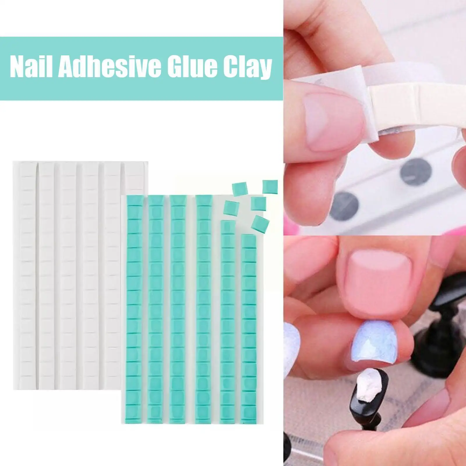 

Nail Adhesive Glue Clay Stick Removable Reusable Clay Art Stand Accessory Nails Nail Tips Display Tools Holder Practice Man T3C7
