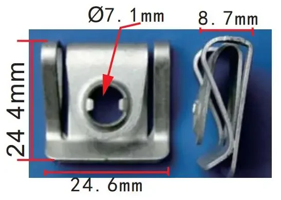 worldgolden 100 шт. автозастежки нижняя защитная пластина двигателя пряжка для vw audi 8D