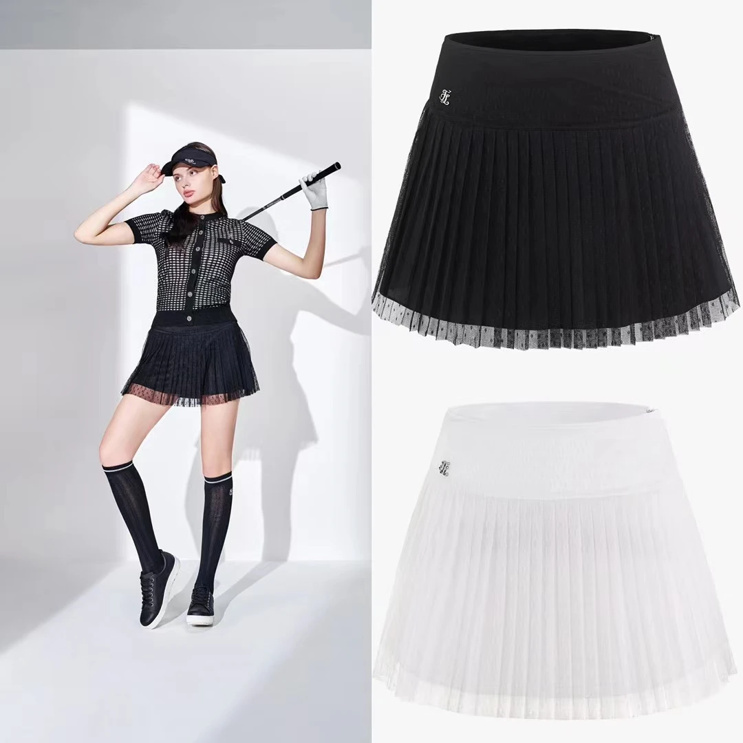 

Women's Golf Clothing Girls Lace Skirt Fairy High Waist Deflected Tennis Sports Short Skirt