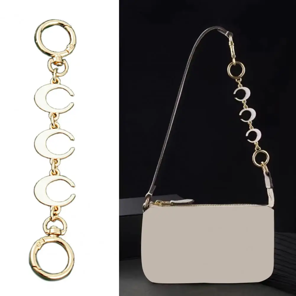 

Purse Chain Short Love Heart Charm Alloy Single Shoulder Bag Handbag Strap Extender Extension Chain Bag DIY Decor Accessories