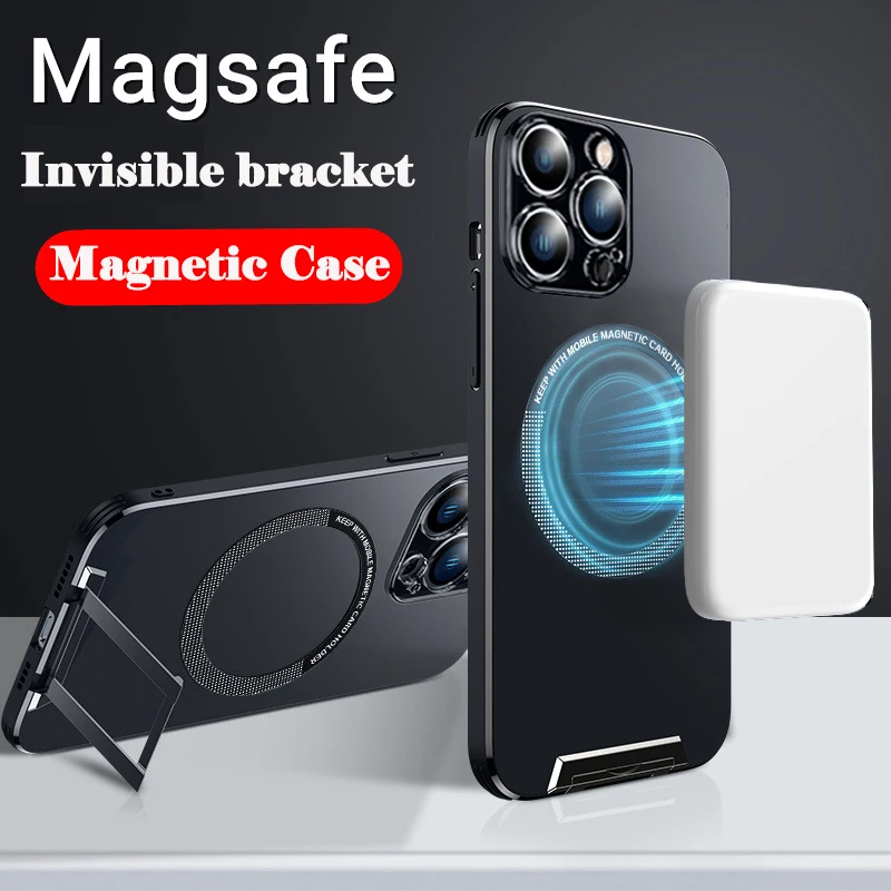 

Металлический Невидимый чехол-подставка для iPhone 14 Pro Max 13 14Pro 14 Plus