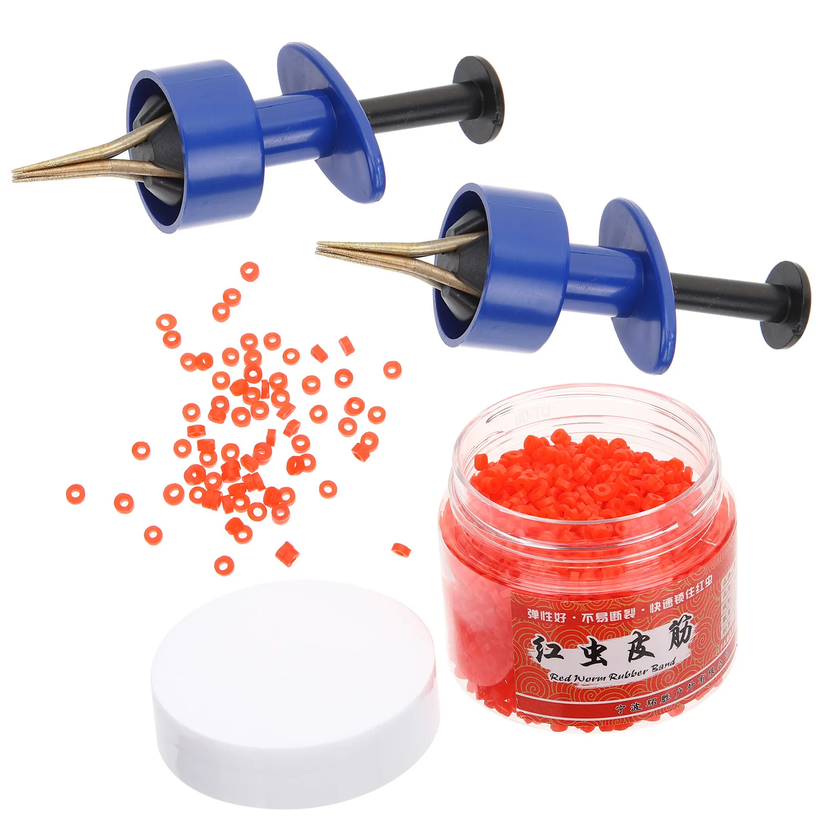 

Аксессуар для рыбалки в виде красного червя, вешалки для улицы, инструмент для снастей, зажимы для крючков из АБС-пластика