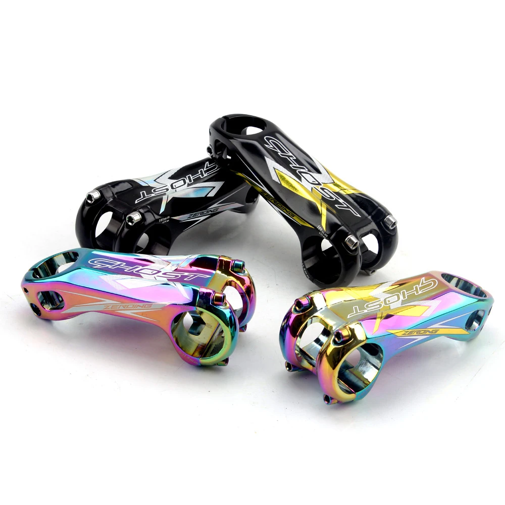 Черный золотой шоссейный велосипед 80/90/100 мм CNC ведущий стержень шток руля горного