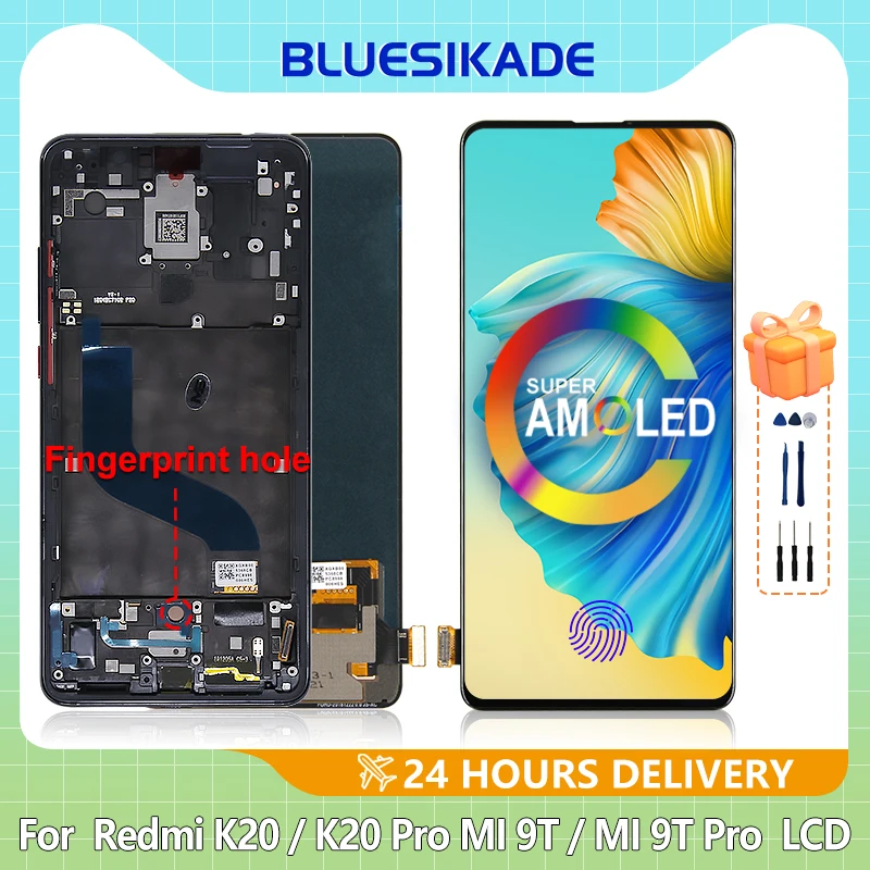 

Дисплей Amoled 6,39 дюйма для Xiaomi Mi 9T LCD M1903F10G 9T Pro, сенсорный экран для Redmi K20 LCD M1903F10I K20 Pro, детали дисплея