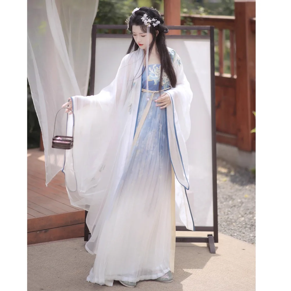 YanShanTing халат в китайском стиле традиционный дисплей Китай Mujer вышивка ханьфу