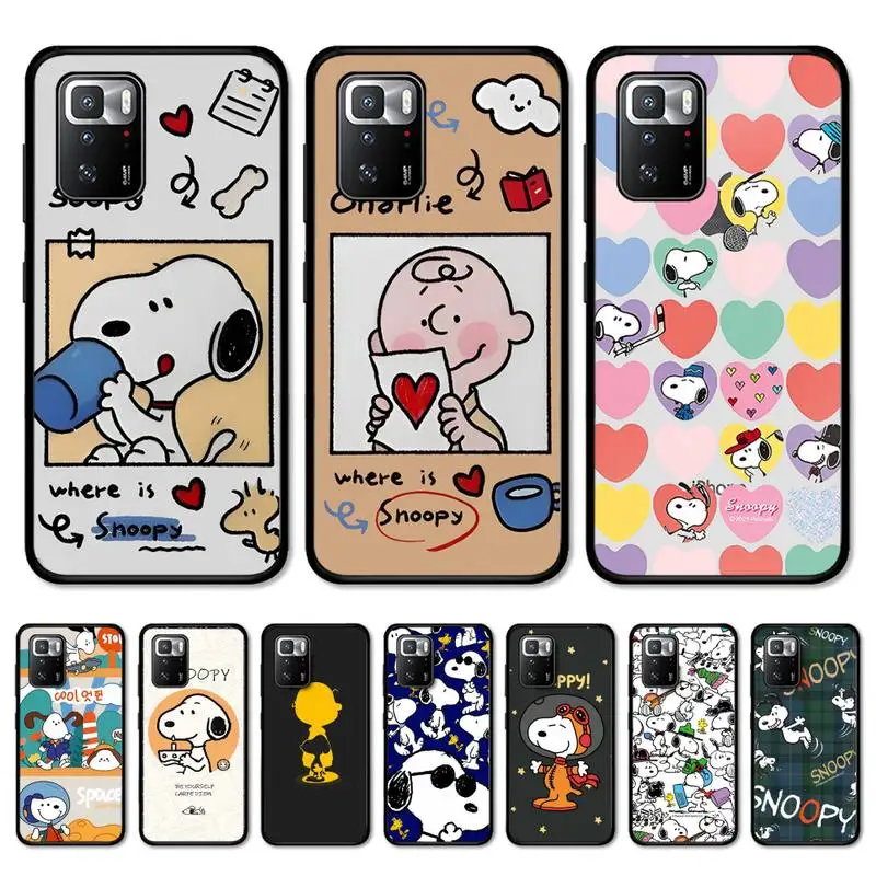 

BANDAI Snoopy Phone Case for Redmi Note 8 7 9 4 6 pro max T X 5A 3 10 lite pro