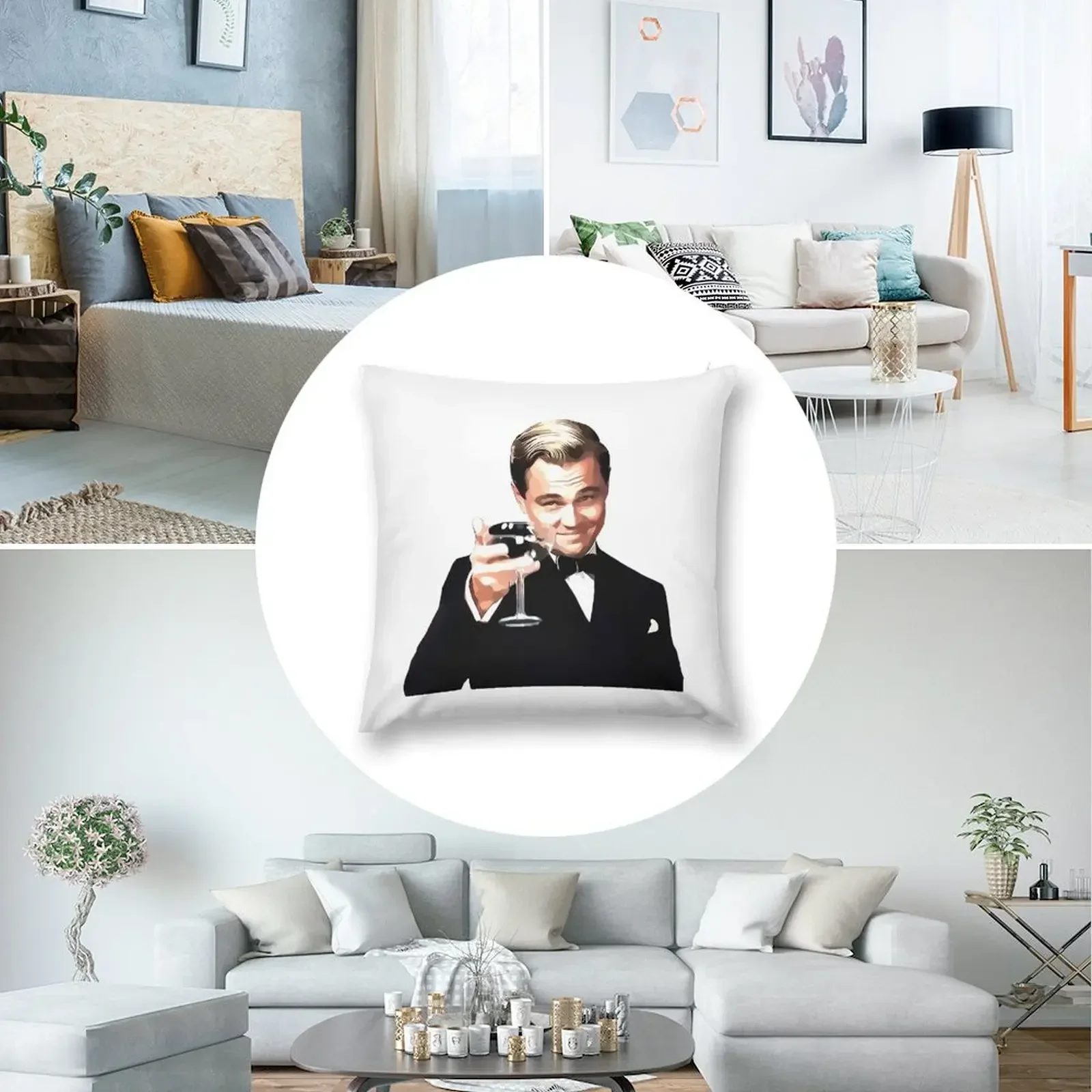 Декоративная подушка The Great Gatsby Leonardo Di Caprio чехлы для диванов подушек