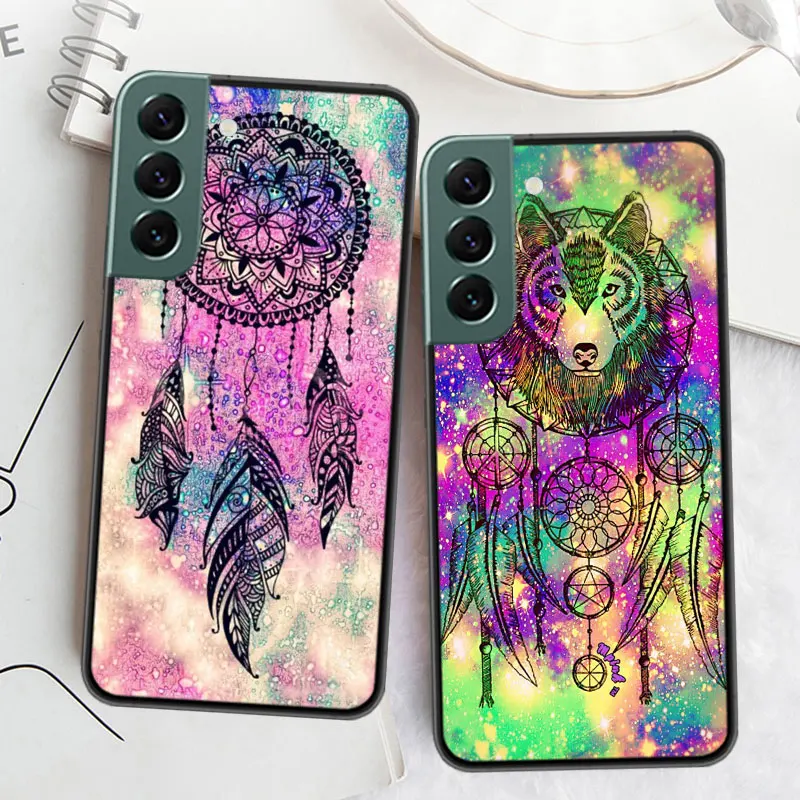 Цветные обои Ловец снов для Samsung Galaxy A14 A51 A71 A10S A20E A20S A30 A40 A50 A70 A50S A70S A21S A31 A41 A01 A11 -