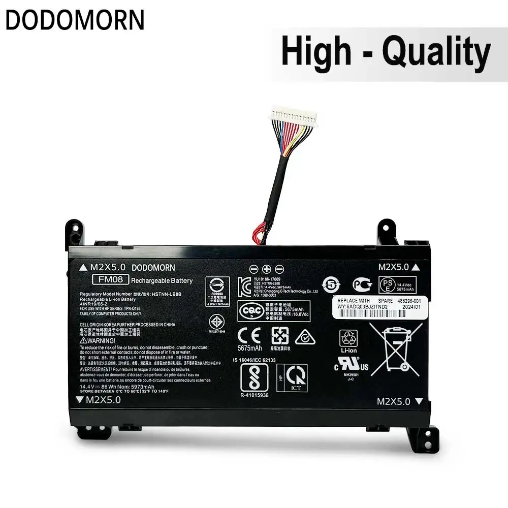 5973 мАч 12/16 кабелей FM08 Аккумулятор для ноутбука HP HQ-TRE Omen 17-an1xxx 17-an0XX 17-an100 TPN-Q195
