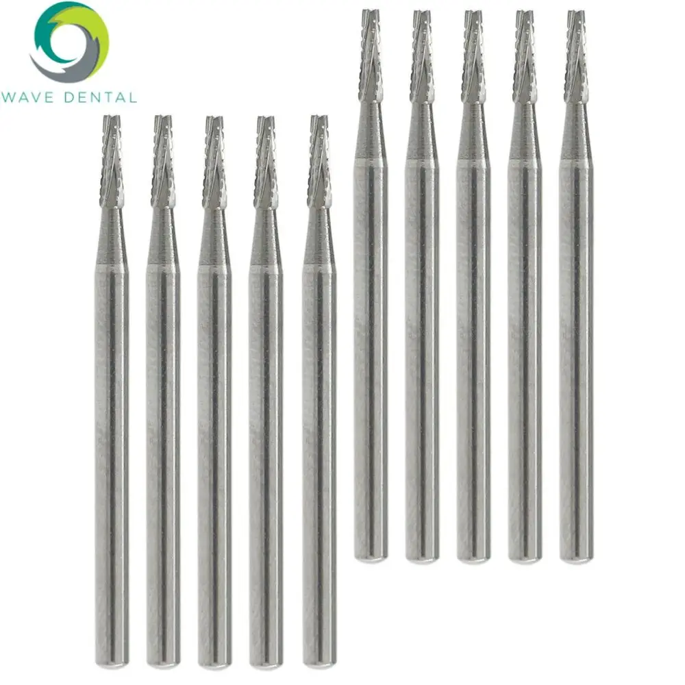 10X Wave Dental Carbide Burs Surgical High Speed FG SURG 701 Midwest 1.6mm Prima