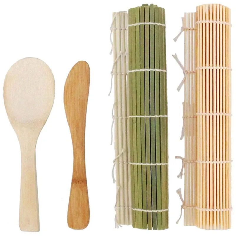 

Sushi Maker Kit Sushi Mold, Rice Roll Mold Cooking Tools,Set For Sushi Roll Bamboo Mats And Utensils Roller Mat