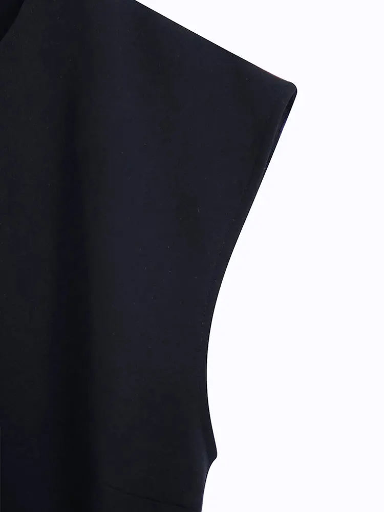 Сексуальные женские платья Nlzgmsj ZBZA 2022 летние облегающие без рукавов с круглым