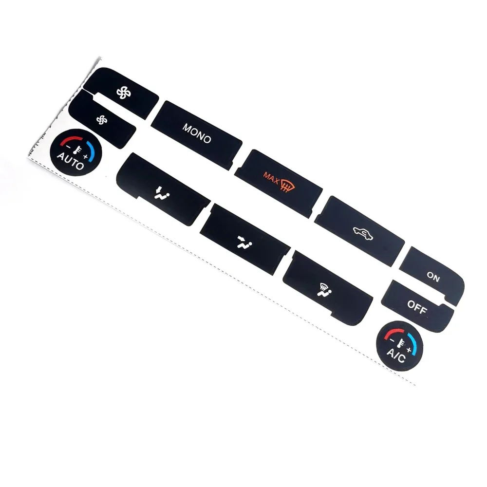 

1 шт., ПВХ, кнопка для ремонта автомобильного кондиционера, наклейки для автоматического управления кондиционером, украшение интерьера автомобиля для Ford S-Max Mondeo