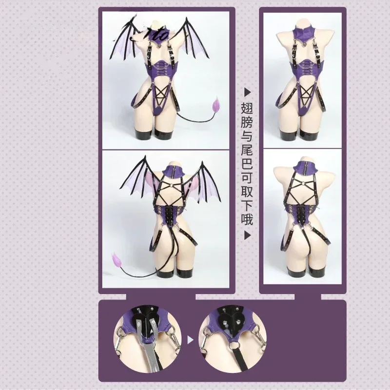Суккуб Кролик Маленький дьявол Сексуальное женское белье Косплей платье для