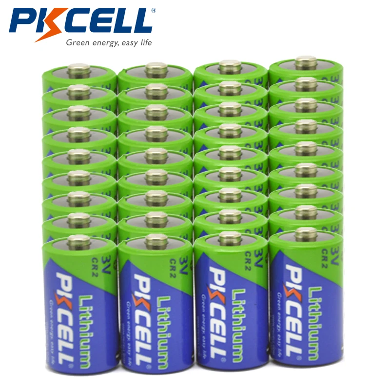 

36pcs PKCELL 3V CR2 Lithium Battery Primary Battery CR2 Camera Photo Battery