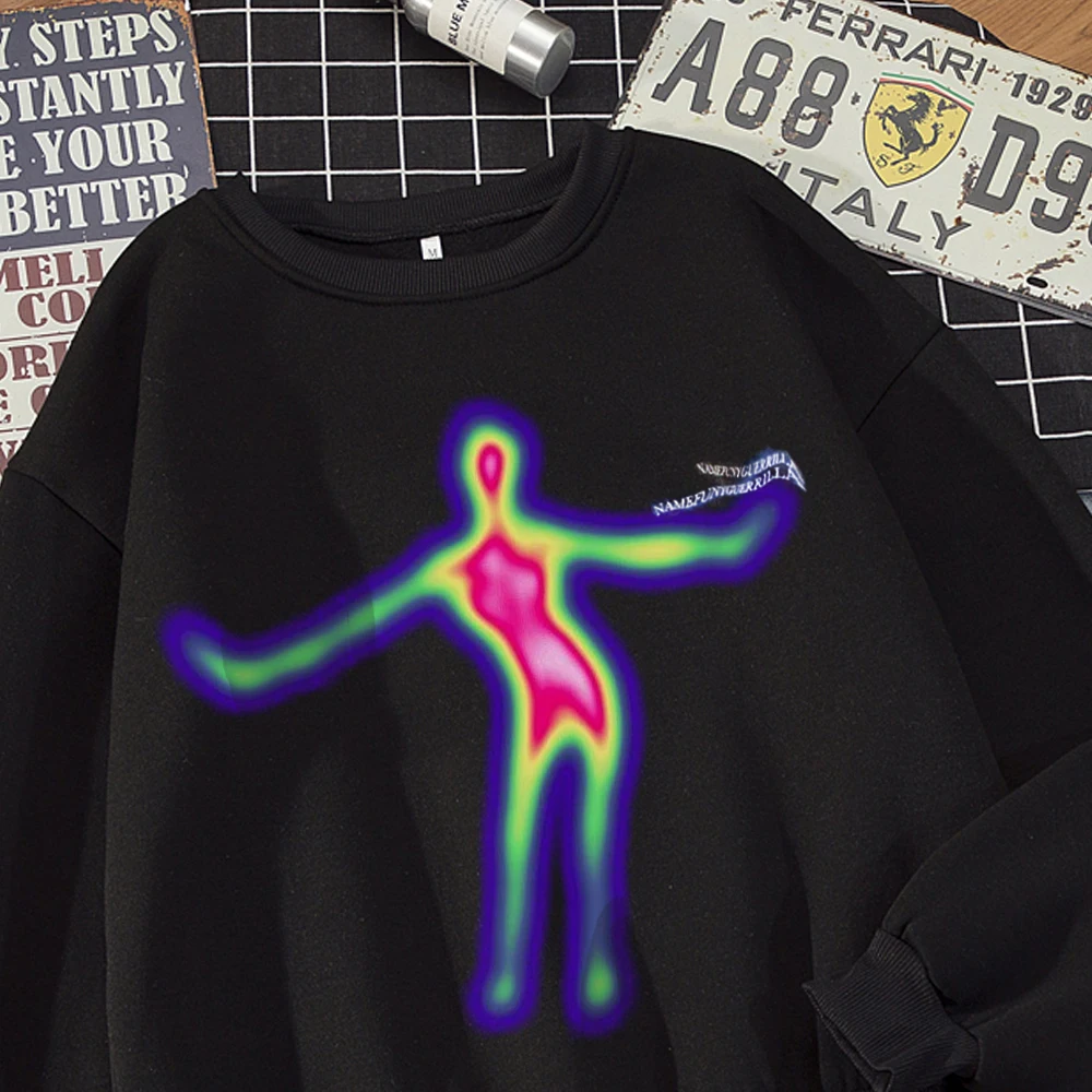 

Winter kpop gothic casual dark plus velvet oversize hip-hop punk Vintage streetwear y2k Harajuka clothes women hoodie sweatshirt