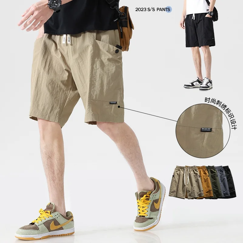 Ckean шорты-карго мужские летние тонкие американские модные брендовые свободные