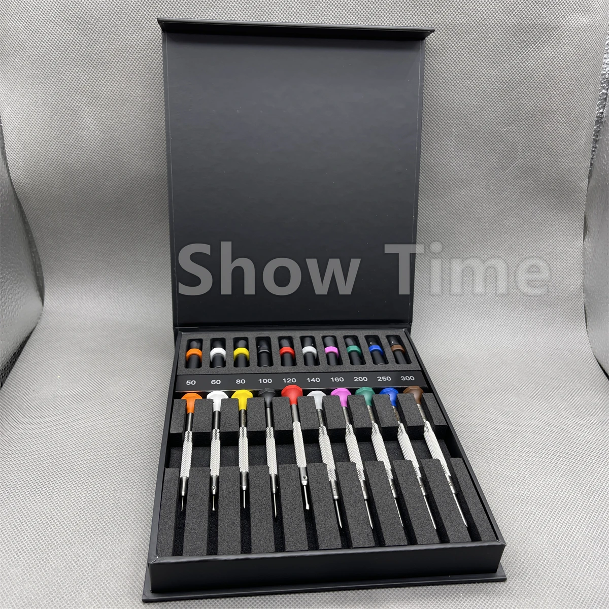 Bergeon 30081-A10 Assortment of 10 watchmakers ergonomic stainless steel screwdrivers Watch repair tool kit
