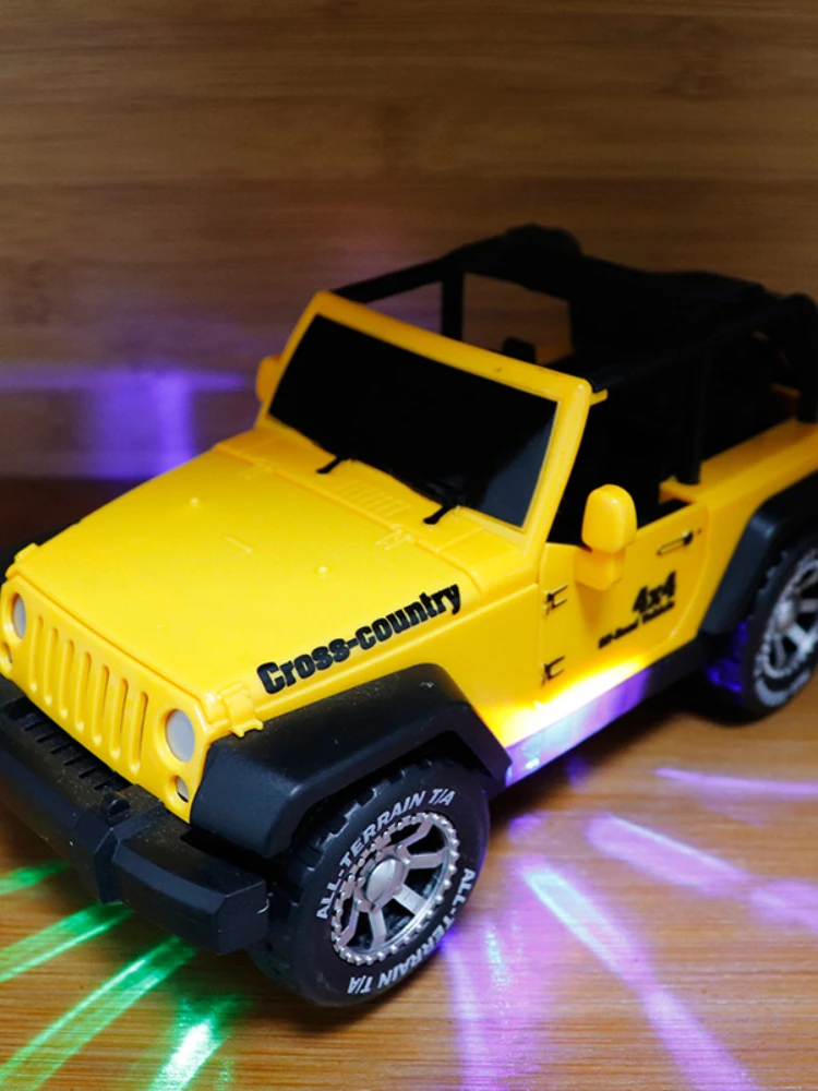 

Универсальный электрический внедорожник игрушечный автомобиль светильник Кая музыка устойчивая к падению зарядка большая модель автомобиля гоночный мальчик дети