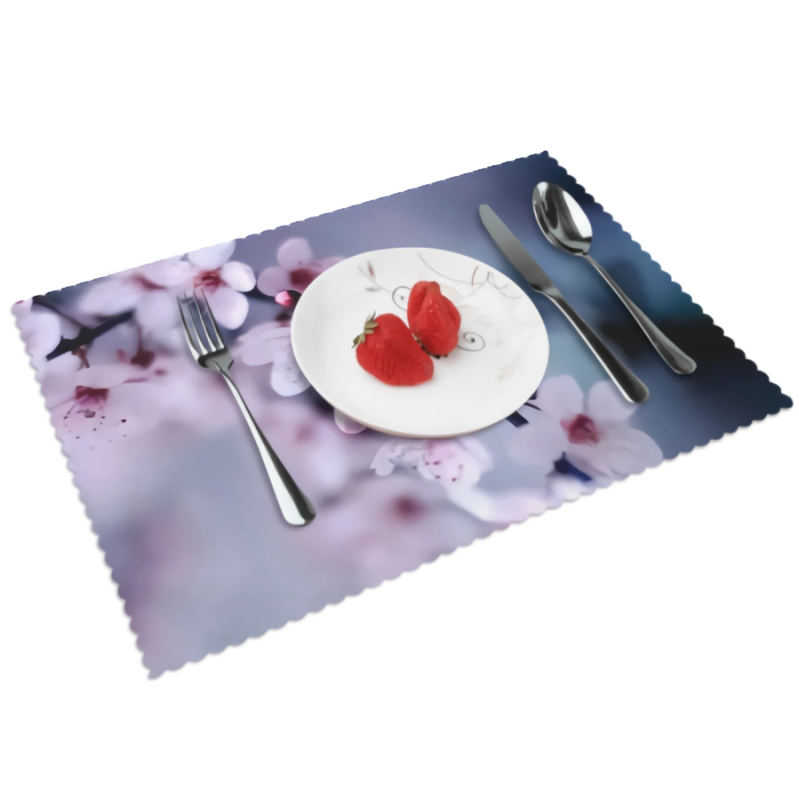 

Cherry Blossom Placemats for Dining Table 12 x 18 inches Heat Resistant Table Placemats Set of 4 for Kitchen Dining Table