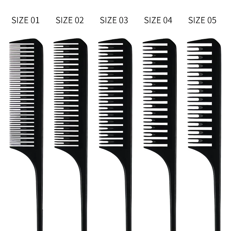

New Hairdressing Comb Plastic Pointed-tail Comb Hair Salon Professional Hair Dye Comb High Temperature Anti-static Hair Cutting