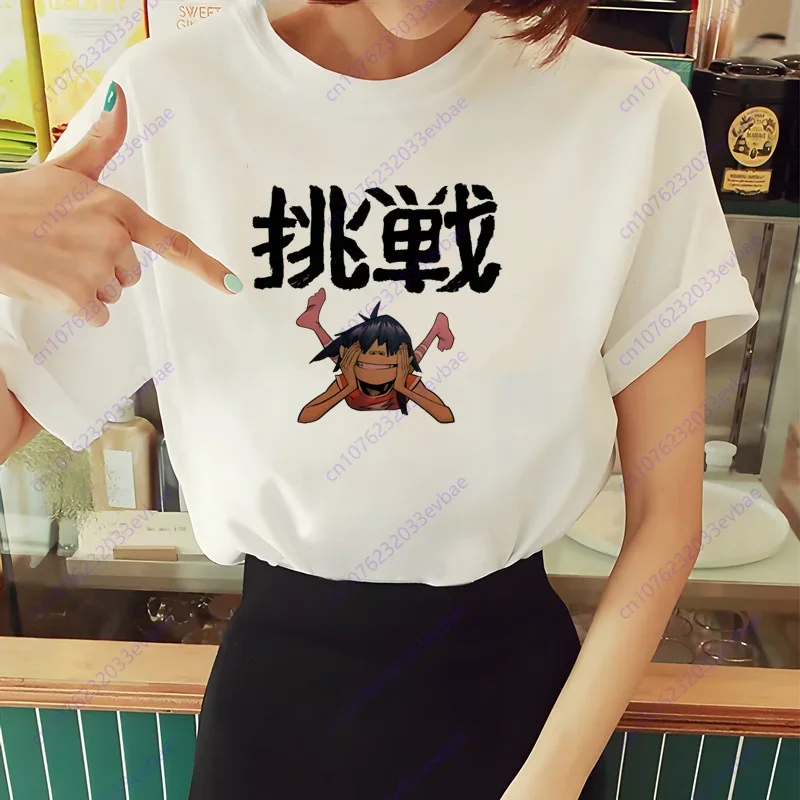 Музыкальная группа Gorillaz PUNK ROCK Музыка Чакахан Лапша Модная футболка в стиле