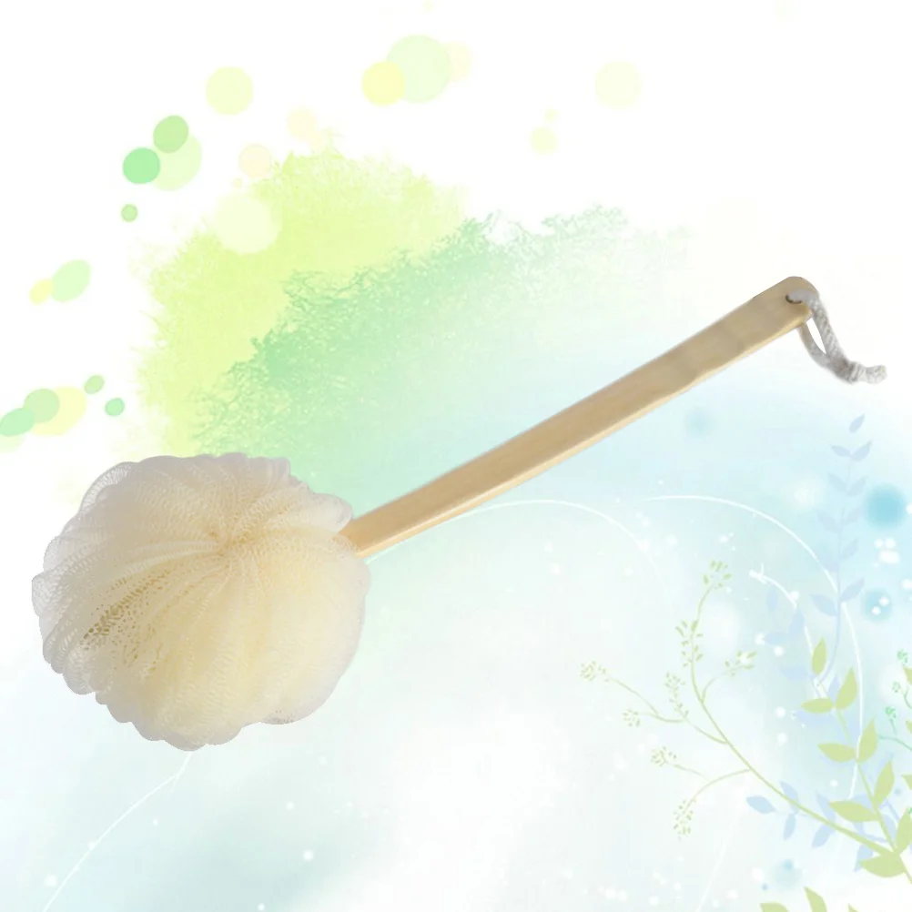 

1PC Handle Bath Flower Sponge Scrubber Portable Bath Puff Body Scrubber
