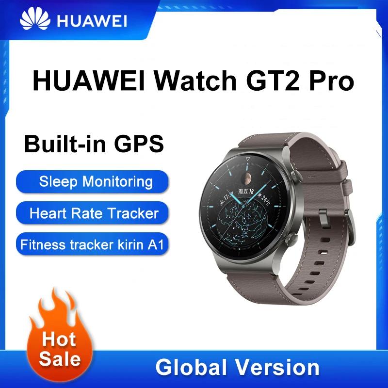 Best HUAWEI reloj inteligente deportivo GT 2 Pro, Original, dos semanas de duración de la batería llamadas Bluetooth Sapphire Pro Sports App Ecology 46mm