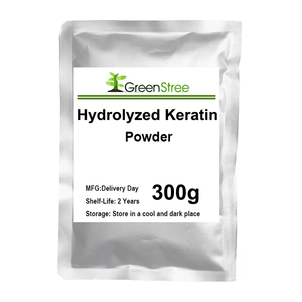 Pure high quality hydrolyzed keratin powder cosmetic raw materials