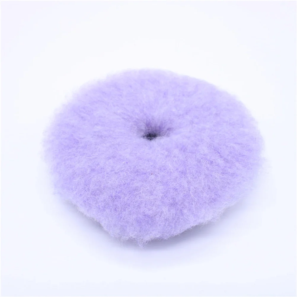 

130mm Polished Wool Pads Waxing Hardened Wheel Buffer for Car (Purple)