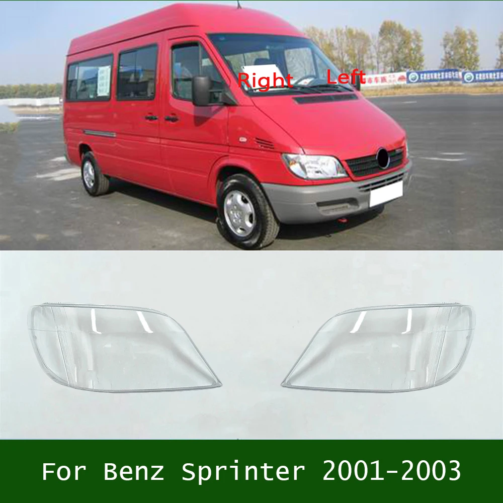 For Benz Sprinter 2001-2003 Front Headlight Shell Lamp Shade Transparent Headlamp Cover Lens Plexiglass Replace The Lampshade