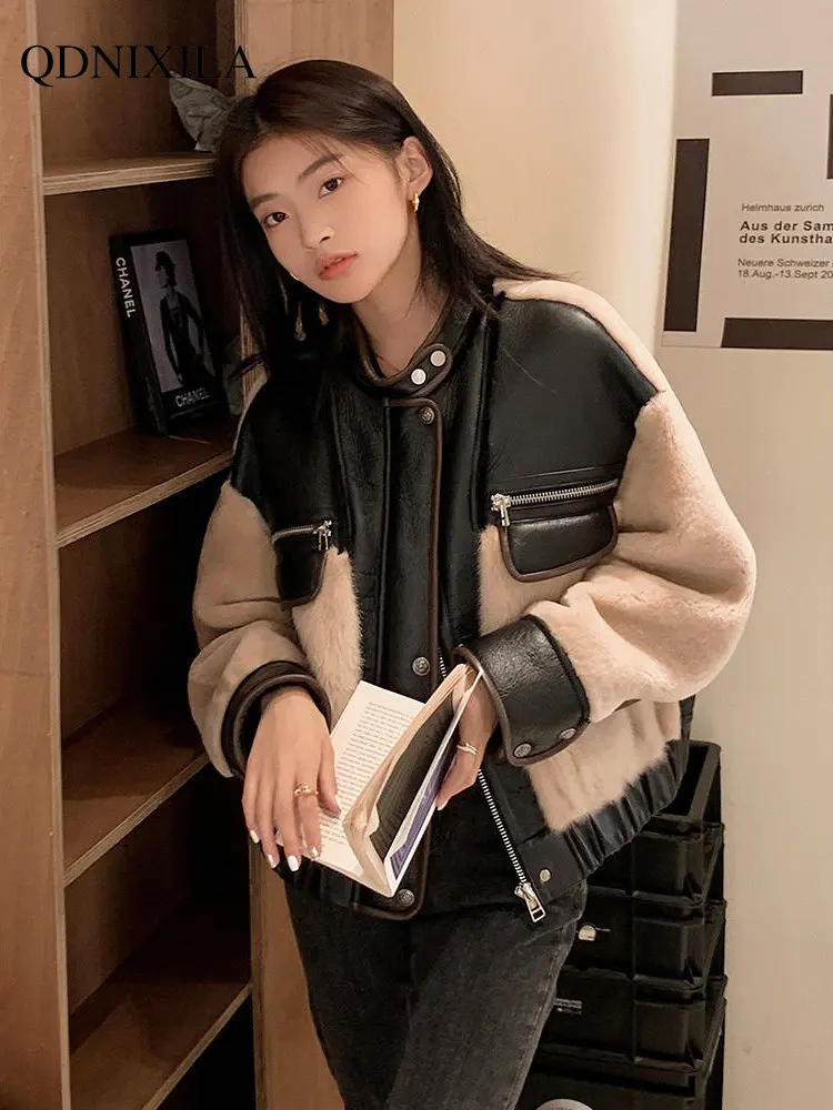 Woman Coats 2023 Winter Fur Coat  Pre-sale New Outerwear Fashion Fur Jacket Tops Wool Sheepskin Coat for Women Faux Fur Coat