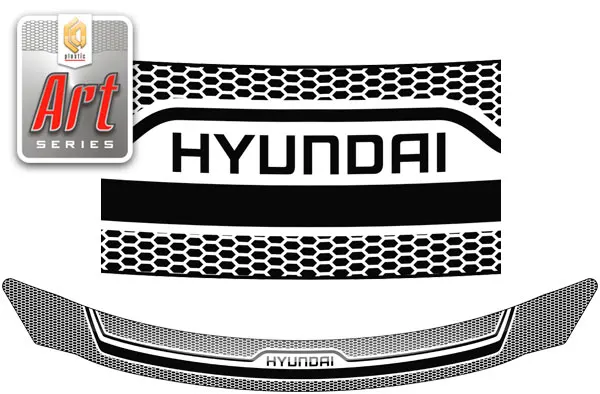 Deflector Hood series &quotart&quot white Hyundai i30 wagon year of manufacture 2012-n. v. | Awnings &amp Shelters
