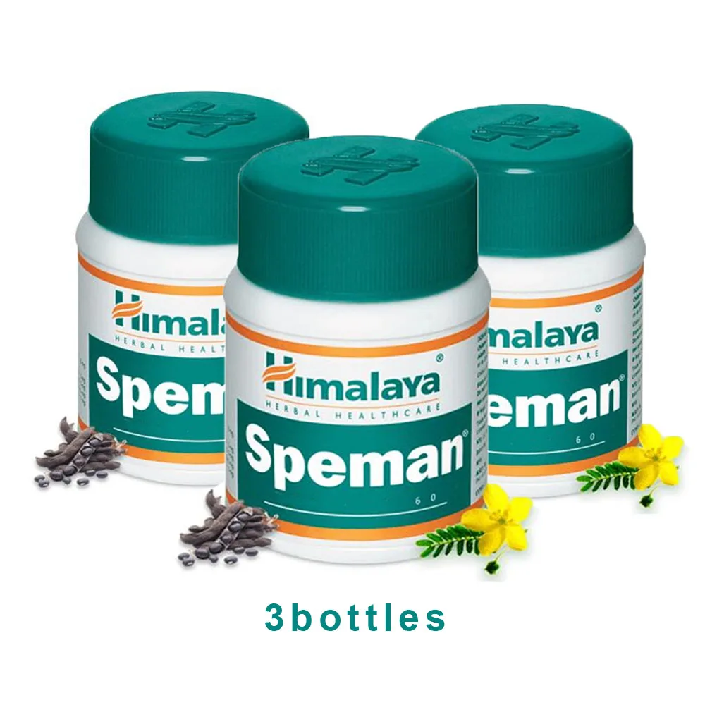 

3 bottles Himalaya Speman Herbals 60 tabs/bottle Small Caltrops (DHEA) Improves Male Fertility And Increases Sperm Count