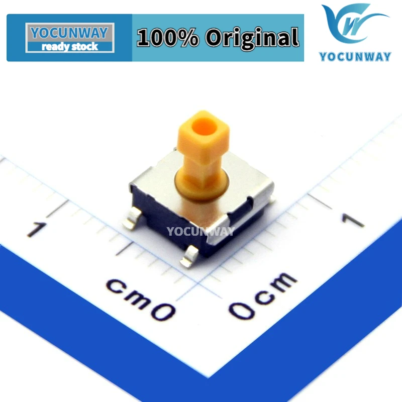 

New Original Tactile Switch B3FS-1052P JapanOMRON Yellow Push Button