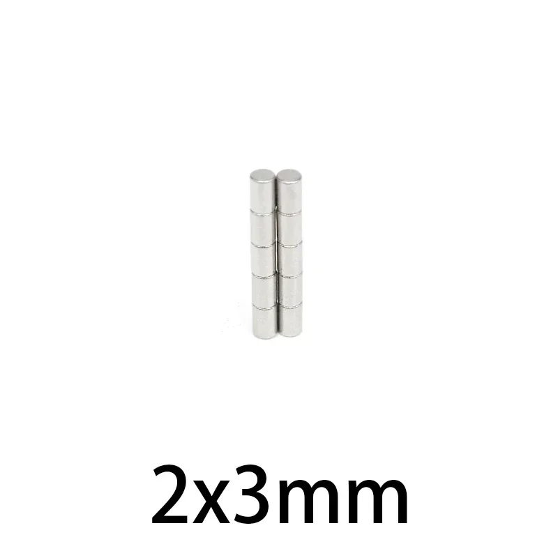 Фото 500/1000 шт., Круглые неодимовые магниты 2x0,5 2x1 2x1,5 2x2 2x3 2x5 2x10 мм №5
