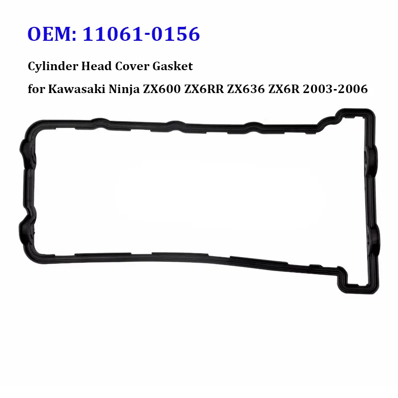 

Резиновая прокладка крышки головки блока цилиндров мотоцикла для Kawasaki Ninja ZX-6R ZX636 ZX-6RR ZX600 2003 2004 2005 2006 OEM 11061-0156