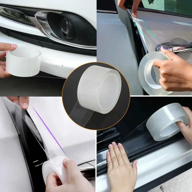 

1Roll 5cm * 300CM HD Transparent Protector Sill Scuff Cover Car Door Plate Sticker Bumper Body Anti Scratch Strip