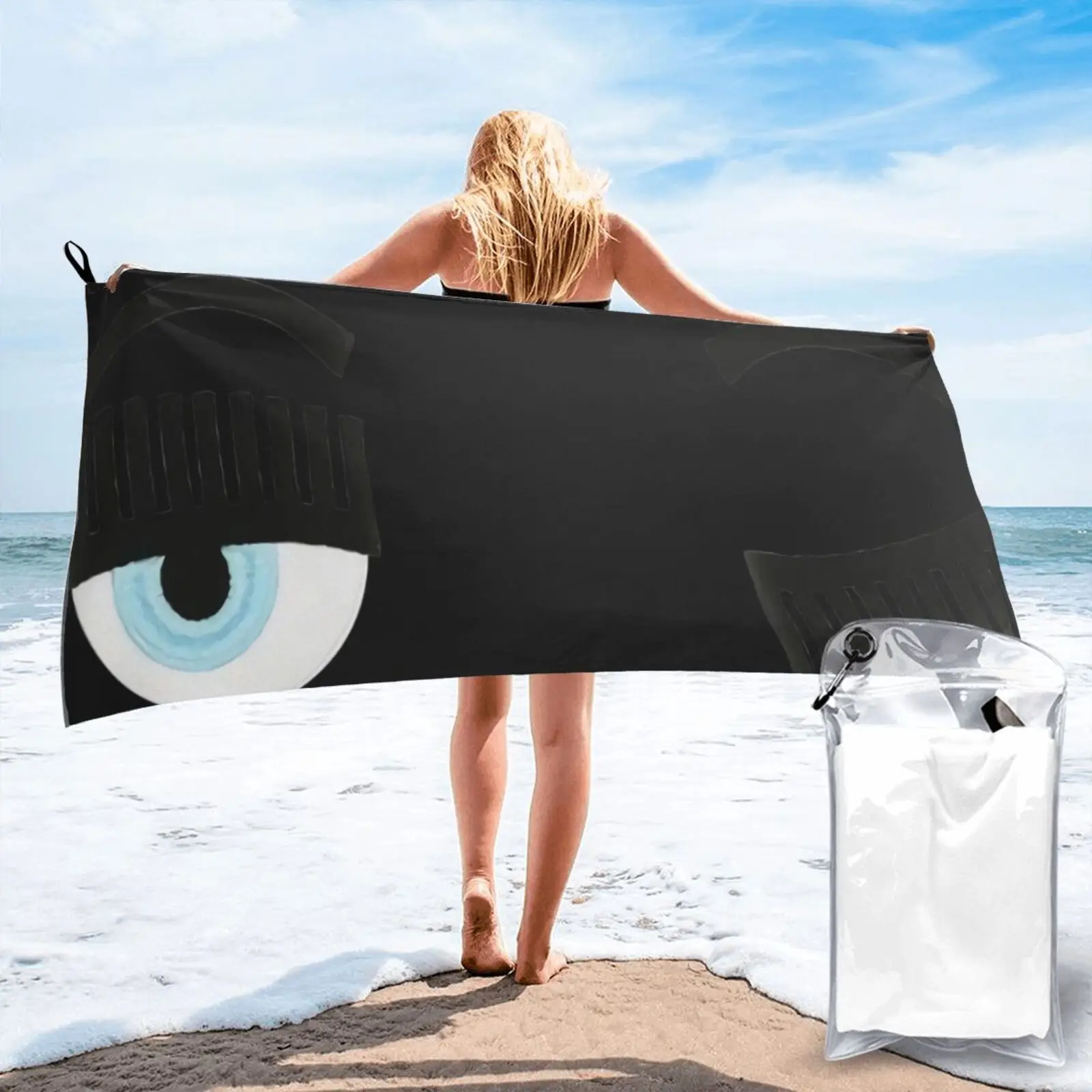 

Chiara Ferragni Flirting Embellished Beach Towel For Home Hand Towel Baby Towel Hair Towel Large Bath Towel Beach Towel Luxury