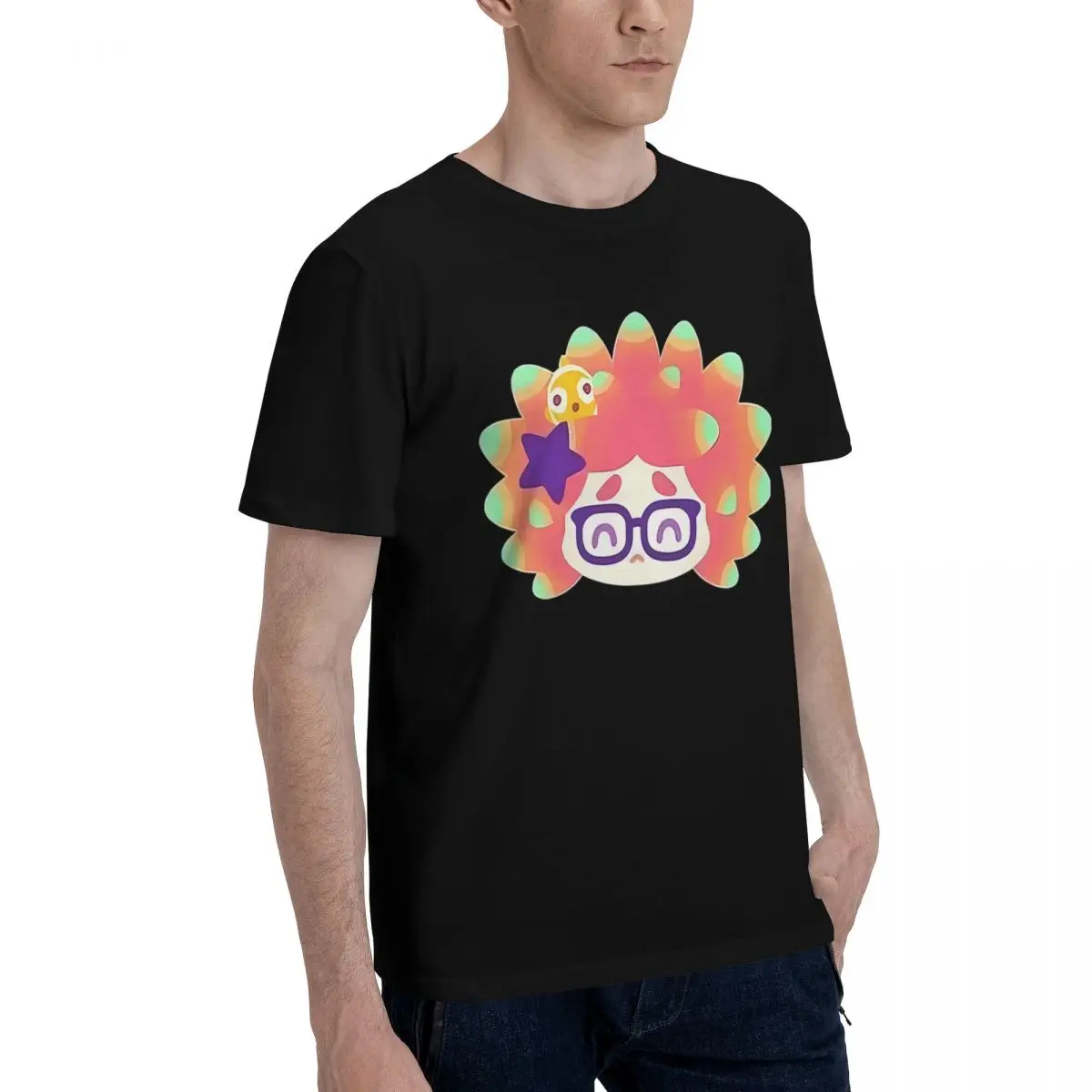 Gráfico inspirado en Splatoon 100% algodón Casual Transpirable Confortable Vintage nuevo camisetas y ropa hombres