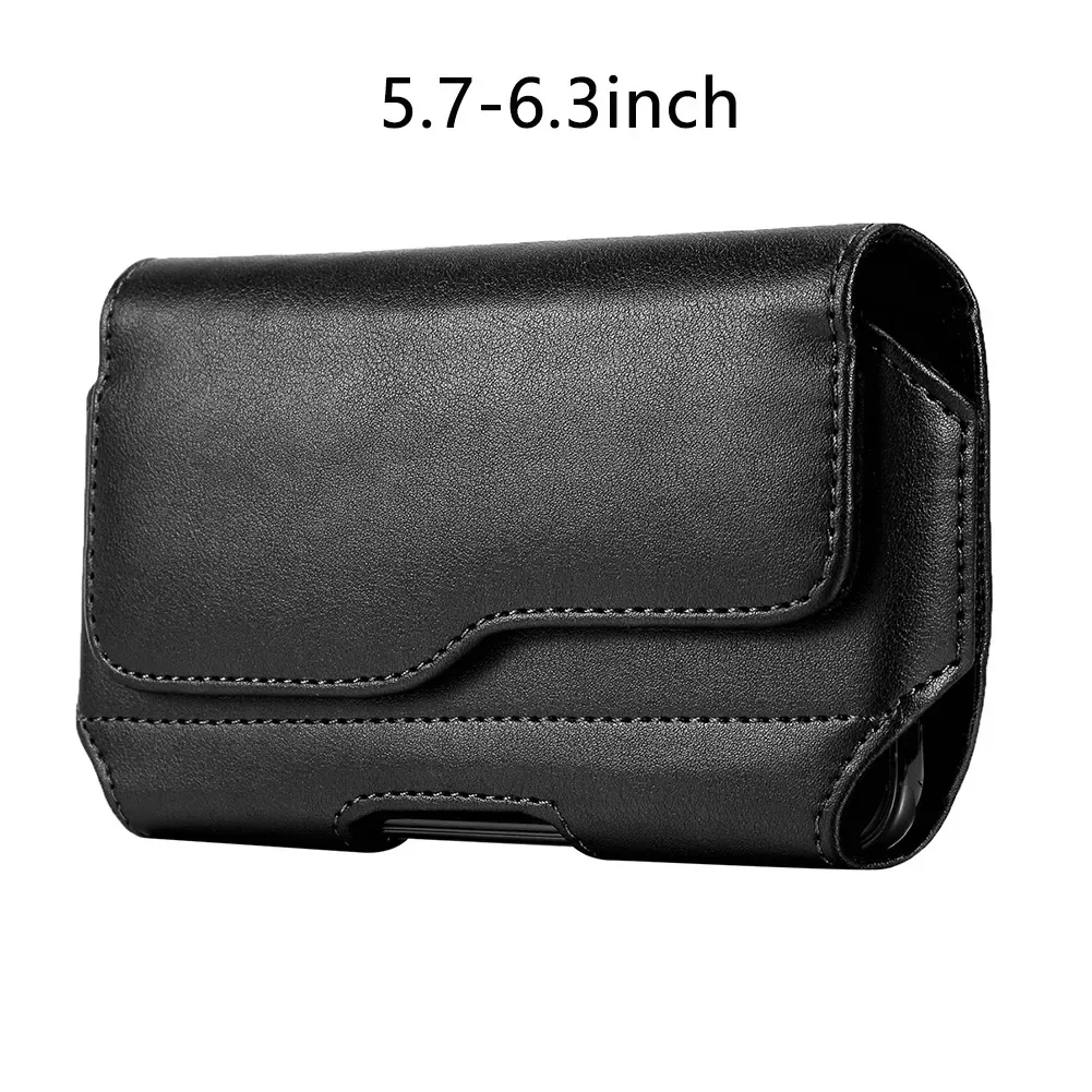 

Full Protection Holster Anti Scratch Cover Shockproof Artificial Leather Phone Case Pouch Solid Waterproof Belt Clip Universal