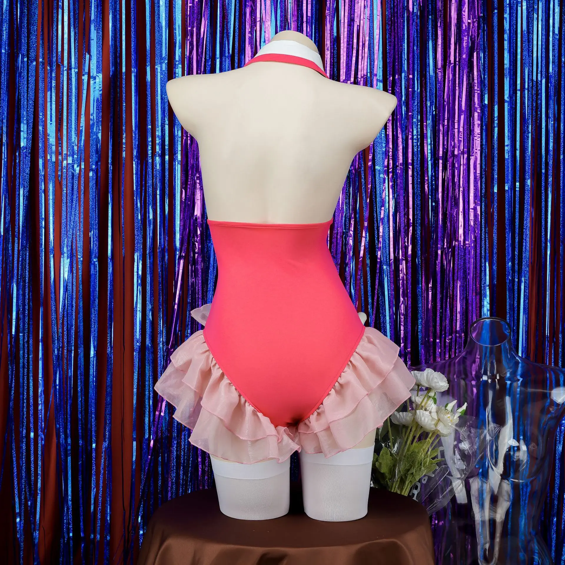 Женский костюм-кукла в виде кролика розовый костюм для косплея